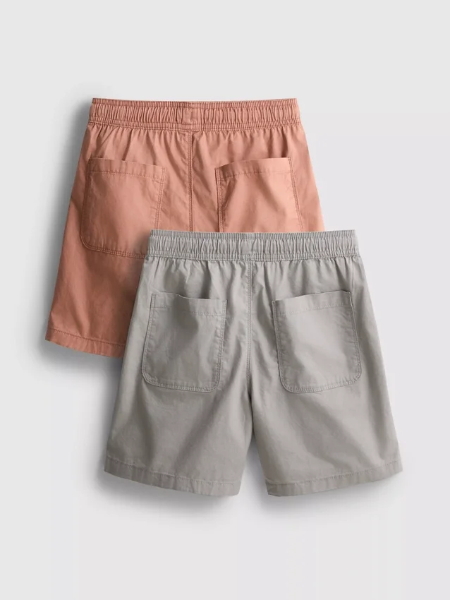 7–15 år | 2-pakk shorts med snøring