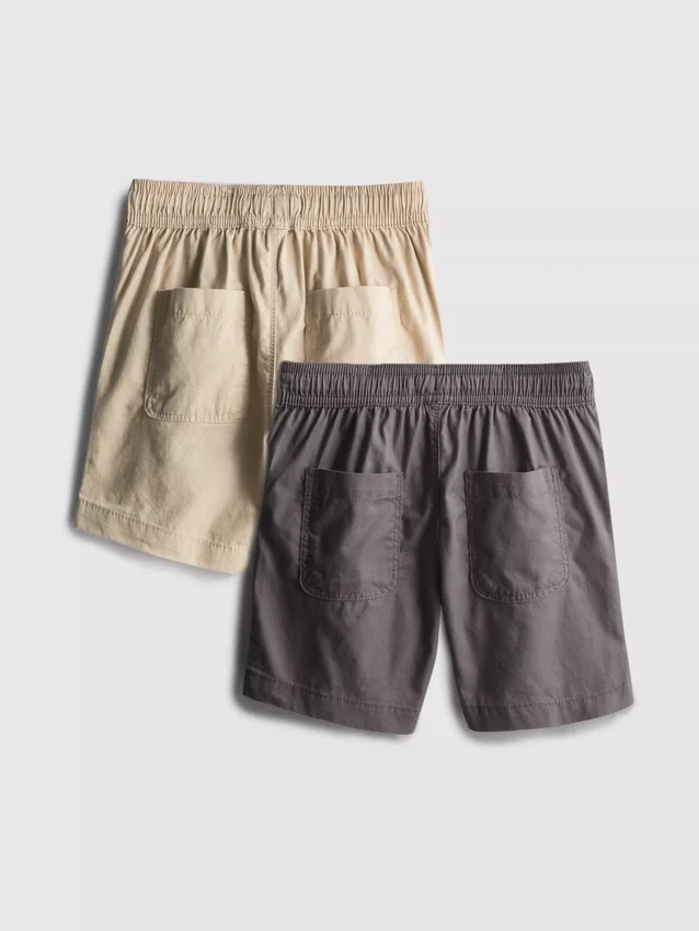 7–15 år | 2-pakk shorts med snøring