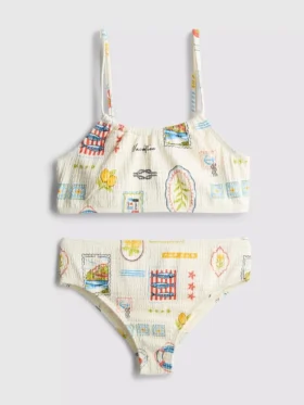 7–15 år | Bikini med postkortmotiv