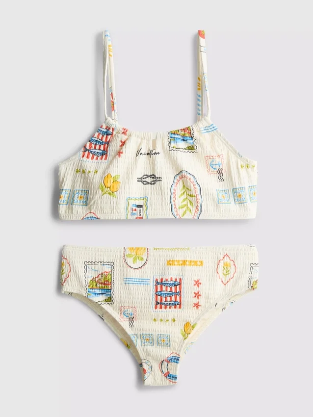 7–15 år | Bikini med postkortmotiv