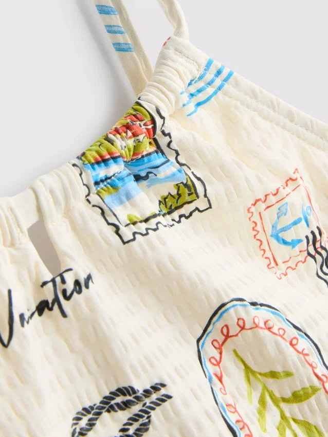 7–15 år | Bikini med postkortmotiv