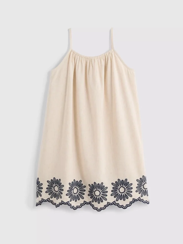 7–15 år | brodert cami-smockkjole