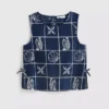 7–15 år | brodert ermeløs bluse