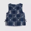 7–15 år | brodert ermeløs bluse