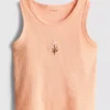 7–15 år | brodert ribbet tank-top