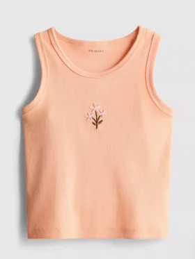 7–15 år | brodert ribbet tank-top