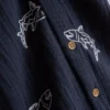 7–15 år | brodert skjorte med knapper
