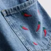 7–15 år | broderte denim-overaller