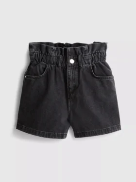 7–15 år | denimshorts i papirpose-stil