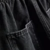7–15 år | denimshorts i papirpose-stil