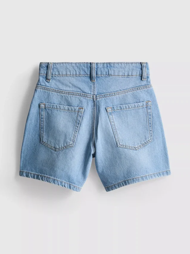 7–15 år | denimshorts med strassbue