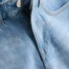 7–15 år | denimshorts med strassbue