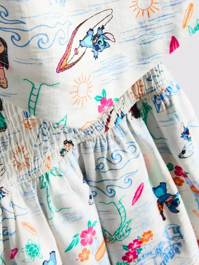 7–15 år | Disney-sett med Stitch-top og Rara-skjørt