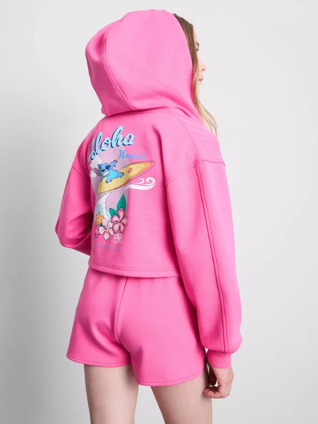 7–15 år | Disney-Stitch-hettegenser med glidelås