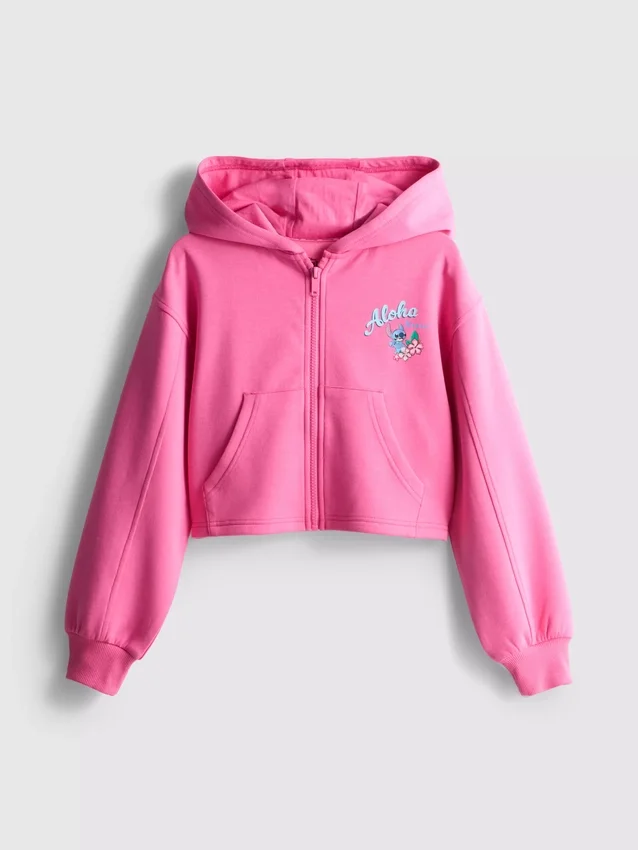 7–15 år | Disney-Stitch-hettegenser med glidelås