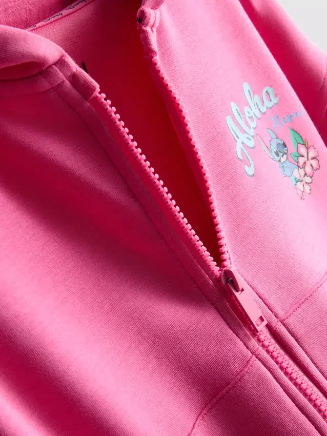 7–15 år | Disney-Stitch-hettegenser med glidelås