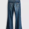 7–15 år | flare-Jeans med belte