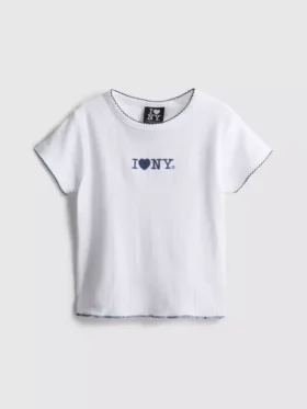 7–15 år | «I Love New York»-brodert T-skjorte