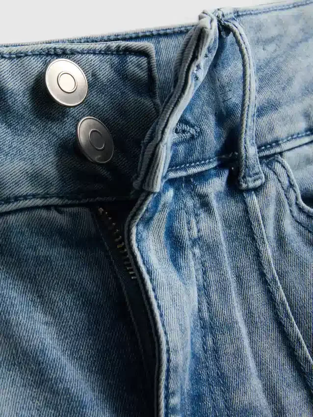 7–15 år | Jeans med pintuck og utvidet ben