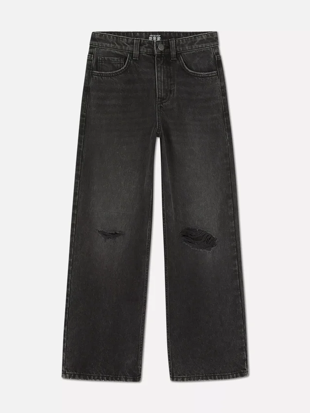 7–15 år | Jeans med vide ben
