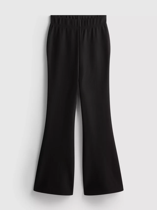 7–15 år | leggings med utvidet ben og ottomansk tekstur