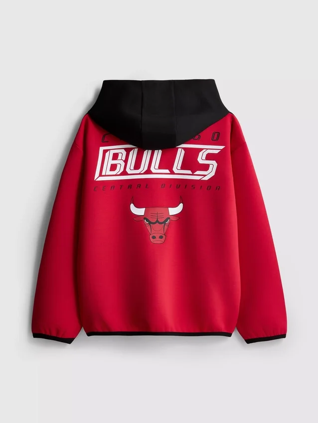 7–15 år | NBA Chicago Bulls hettegenser med glidelås