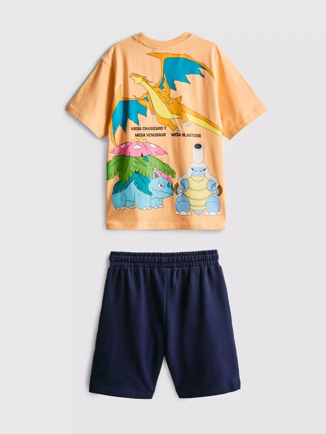 7–15 år | Pokémon-T-skjorte og shorts-sett