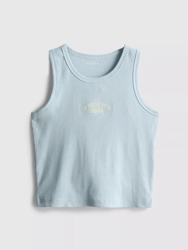7–15 år | ribbet tank-top
