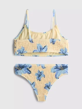 7–15 år | rynket bikini med trykk