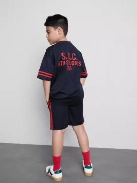 7–15 år | sett med aktiv mesh-T-skjorte og shorts