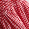 7–15 år | sett med gingham-bluse og skjørt