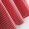 7–15 år | sett med gingham-bluse og skjørt