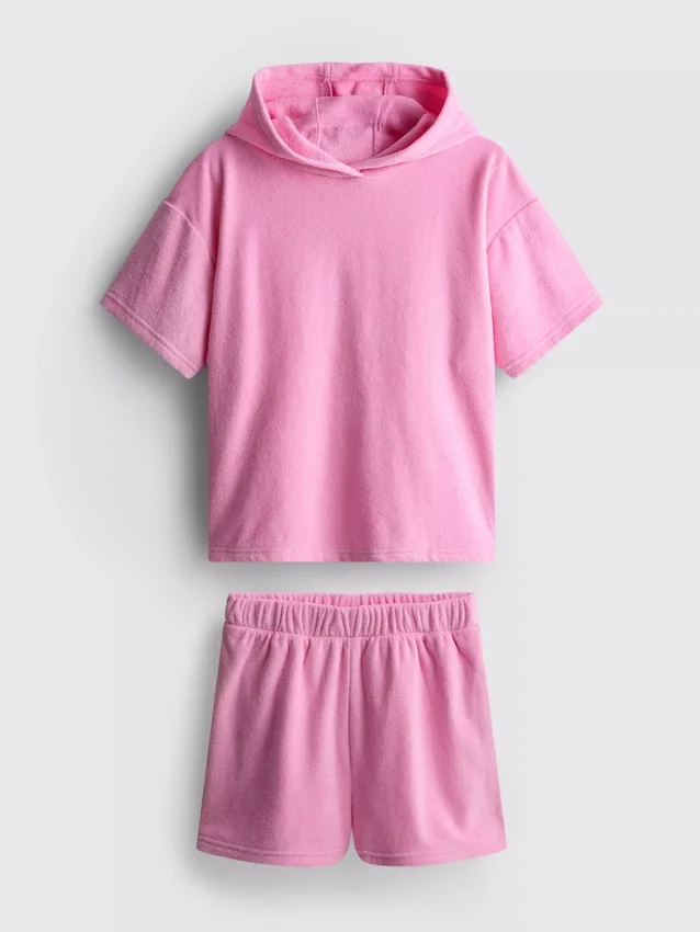 7–15 år | Sett med håndkle-hettegenser og Shorts