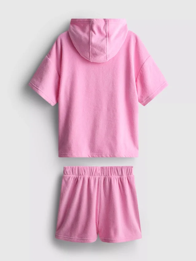 7–15 år | Sett med håndkle-hettegenser og Shorts