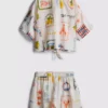 7–15 år | sett med skjorte med slipsdetalj og shorts