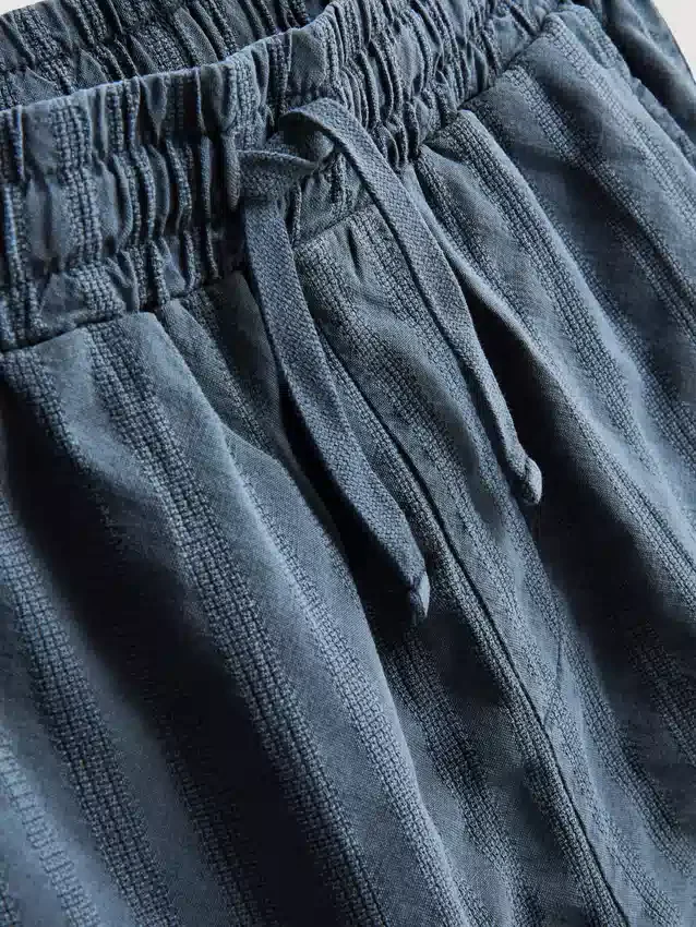 7–15 år | sett med strukturert kortærmet skjorte med knapper og shorts