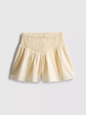7–15 år | Shorts med rynket midje