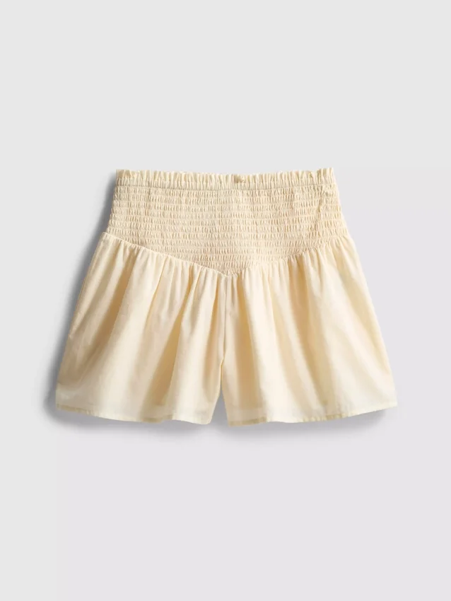 7–15 år | Shorts med rynket midje