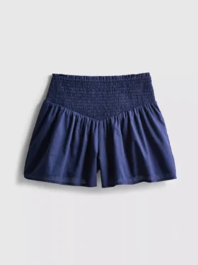 7–15 år | Shorts med rynket midje