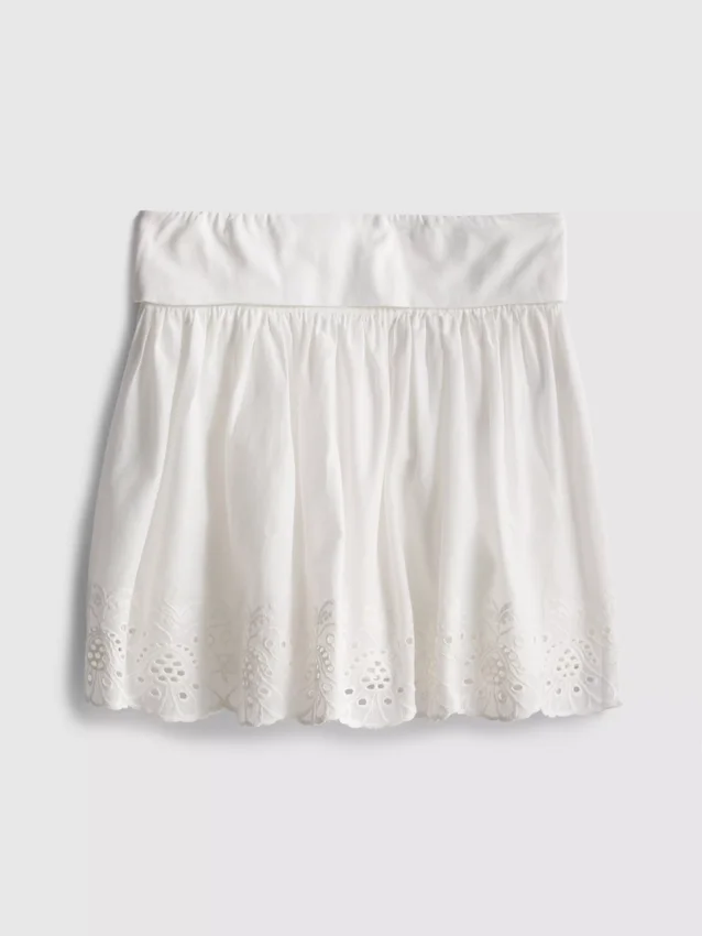 7–15 år | skjørt med broderie anglaise