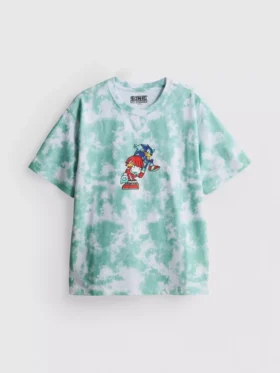 7–15 år | Sonic the Hedgehog-T-skjorte med tie-dye-mønster