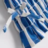 7–15 år | stripete bluse med rynk