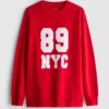 7–15 år | Sweatshirt med NYC-slagord