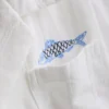 7–15 år | T-skjorte med fiskebroderi
