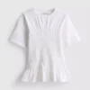 7–15 år | T-skjorte med rynket peplum