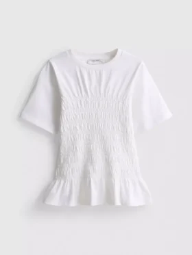 7–15 år | T-skjorte med rynket peplum