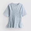 7–15 år | T-skjorte med rynket peplum