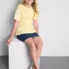 7–15 år | T-skjorte med rynket peplum