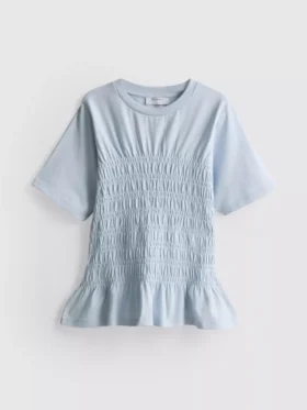 7–15 år | T-skjorte med rynket peplum