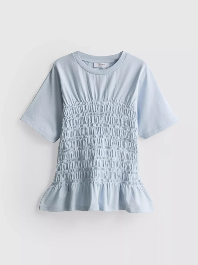 7–15 år | T-skjorte med rynket peplum